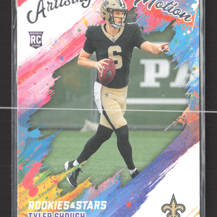 2025 Panini Rookies & Stars Artistry In Motion Tyler Shough #15 RC