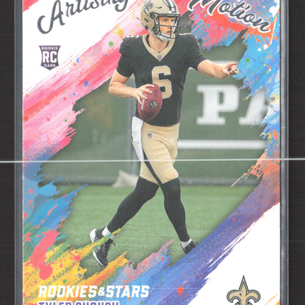 2025 Panini Rookies & Stars Artistry In Motion Tyler Shough #15 RC