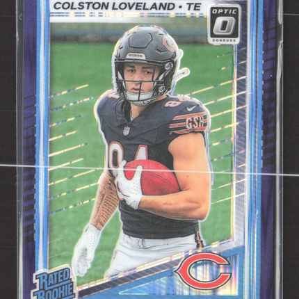 2025 Panini Donruss Optic Colston Loveland #204 Purple shock