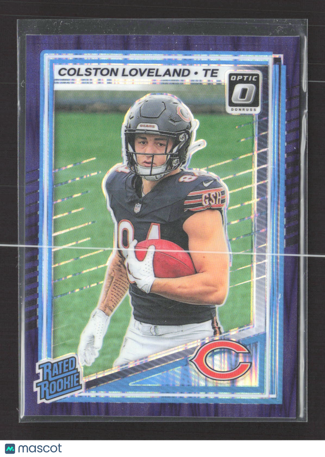 2025 Panini Donruss Optic Colston Loveland #204 Purple shock