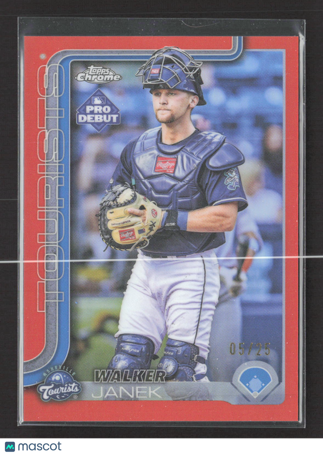 2025 Topps Chrome Pro Debut Walker Janek #PDC-19 orange 05/25