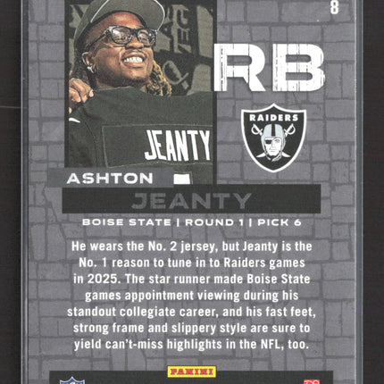 2025 Panini Rookies & Stars Draft Class Ashton Jeanty #8 RC