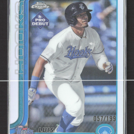 2025 Topps Chrome Pro Debut Luis Baez #PDC-174 Refractor 057/199