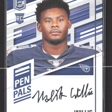 2022 Panini Donruss Elite Pen Pals Malik Willis #PP-MW RC Auto