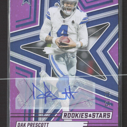2025 Panini Rookies & Stars Dak Prescott #38 Purple 01/25 Auto