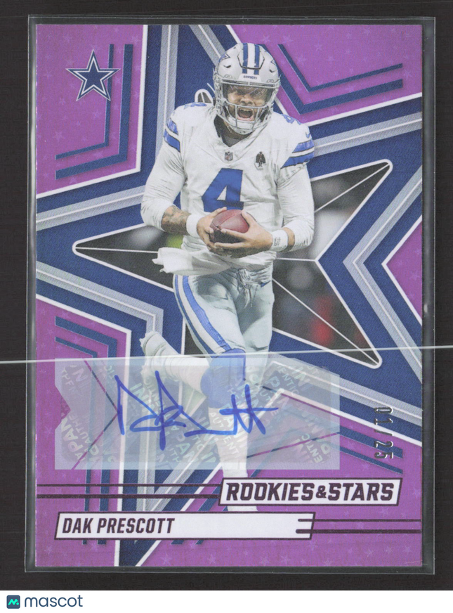 2025 Panini Rookies & Stars Dak Prescott #38 Purple 01/25 Auto