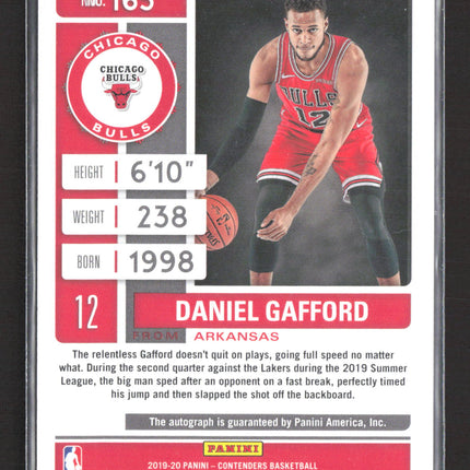 2019 Panini Contenders Daniel Gafford #165 Playoff Ticket RC 92/99 Auto