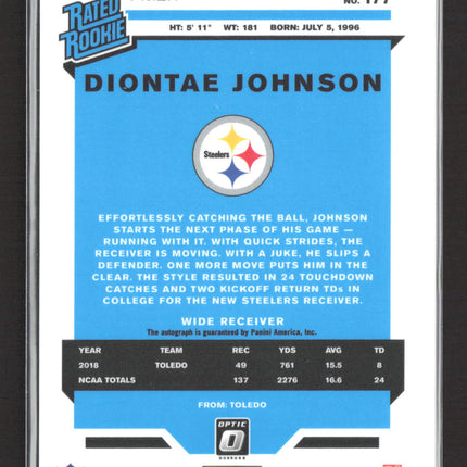 2019 Panini Donruss Optic Diontae Johnson #177 Bronze