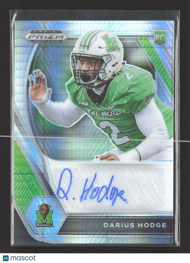 2021 Panini Prizm Draft Picks Darius Hodge #DPA-DHO Silver RC Auto