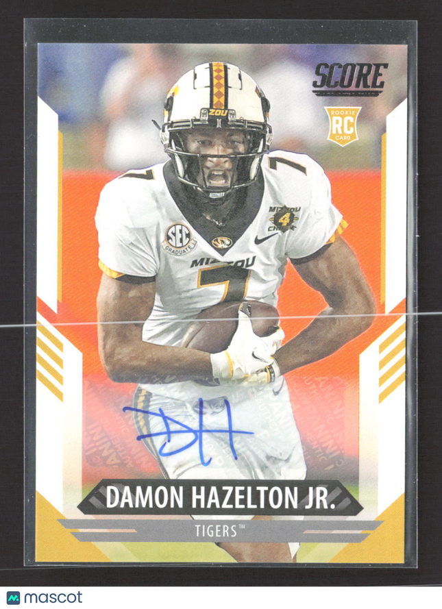 2021 Panini Score Football Damon Hazelton Jr. #367 RC Auto