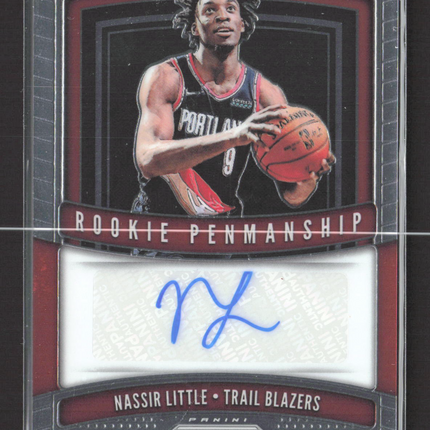 2019 Panini Prizm Rookie Penmanship Nassir Little #RP-NSL Auto