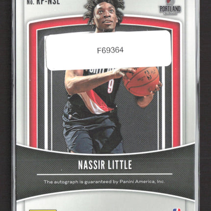 2019 Panini Prizm Rookie Penmanship Nassir Little #RP-NSL Auto
