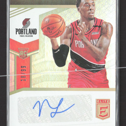 2020 Panini Donruss Elite Pen Pals Nassir Little #PP-NLT 18/99 RC Auto
