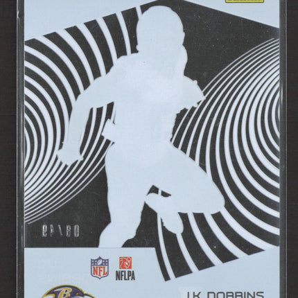 2021 Panini Chronicles Clear Vision J.K. Dobbins #CV-6 RC 08/49