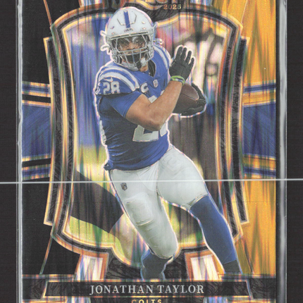 2026 Panini Select Prizm Jonathan Taylor #132 Premier Level Black Gold Shock