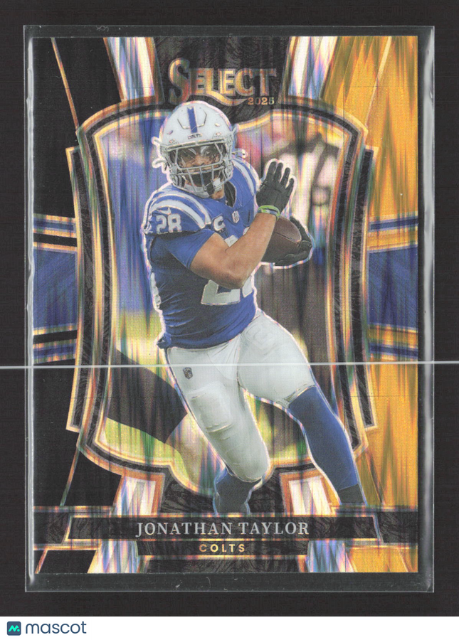 2026 Panini Select Prizm Jonathan Taylor #132 Premier Level Black Gold Shock
