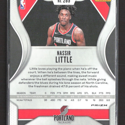 2019 Panini Prizm Nassir Little #269 Red White Blue RC