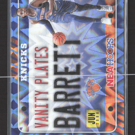 2020 Panini NBA Hoops Vanity Plates RJ Barrett #25 Blue