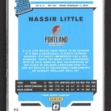 2020 Panini Donruss Optic Nassir Little #154 Pink Velocity