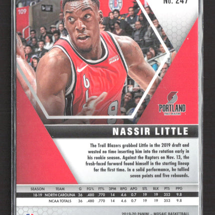 2020 Panini Mosaic Nassir Little #247 RC