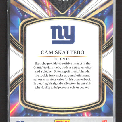 2026 Panini Select Football Future Cam Skattebo #20 RC