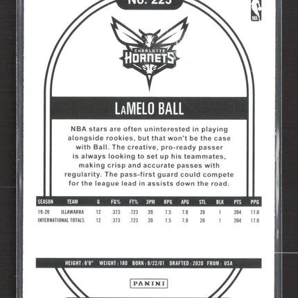 2020 Panini NBA Hoops LaMelo Ball #223 RC