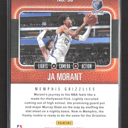 2020 Panini NBA Hoops Lights Camera Action Ja Morant #30 Holo
