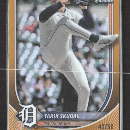 2025 Bowman Chrome Tarik Skubal #95 Gold Refractor /50