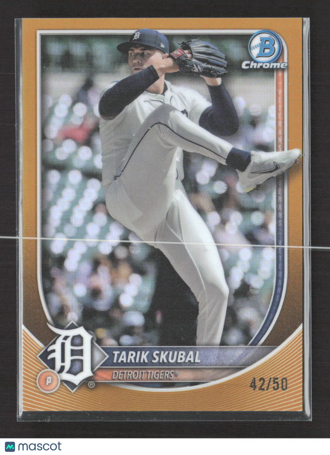 2025 Bowman Chrome Tarik Skubal #95 Gold Refractor /50