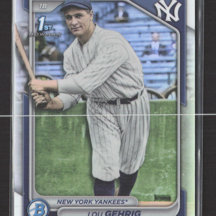 2024 Bowman Chrome Lou Gehrig #BCP-255 Retrofractor