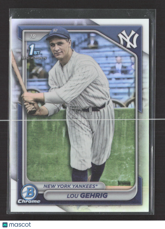 2024 Bowman Chrome Lou Gehrig #BCP-255 Retrofractor