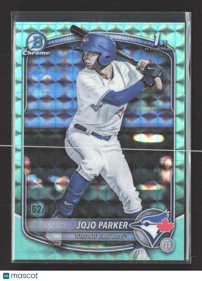 2025 Bowman Chrome Draft Jojo Parker #BDC-8 Aqua Geometric 1st Bowman /125