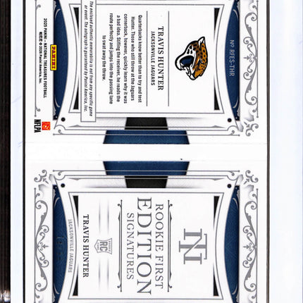 2026 Panini National Treasures Rookie Booklet /99 Travis Hunter Patch Auto