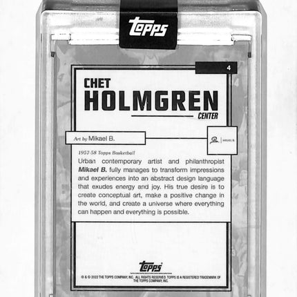 1957 Topps Mikael B. Chet Holmgren #4