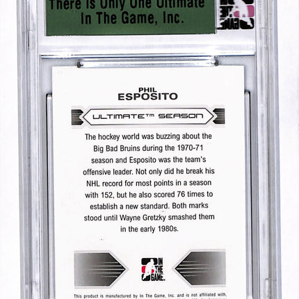 2012/13 In The Game Ultimate Memorabilia 12th Edition Phil Esposito Emerald