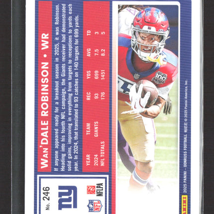 2025 Panini Donruss Wan'Dale Robinson #246