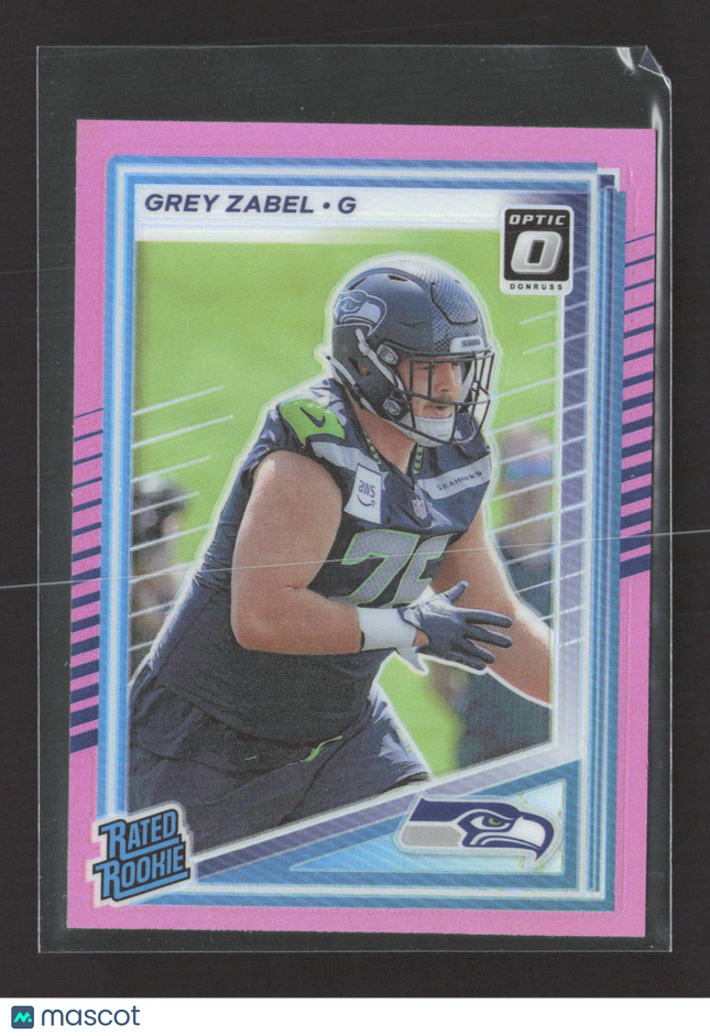 2025 Panini Donruss Optic Prizm Grey Zabel #366 Pink