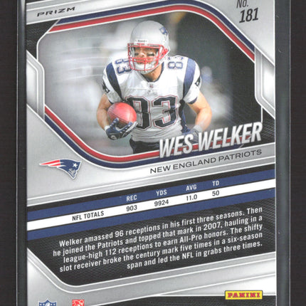 2025 Panini Prizm Football Wes Welker #181 Pink