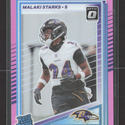 2025 Panini Donruss Optic Malaki Starks #346 Pink