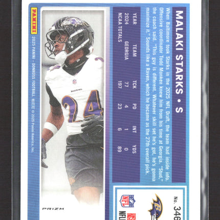 2025 Panini Donruss Optic Malaki Starks #346 Pink