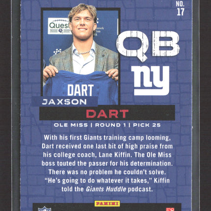 2025 Panini Rookies & Stars Draft Class Jaxson Dart #17 RC