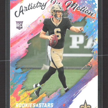 2025 Panini Rookies & Stars Artistry In Motion Tyler Shough #15 RC
