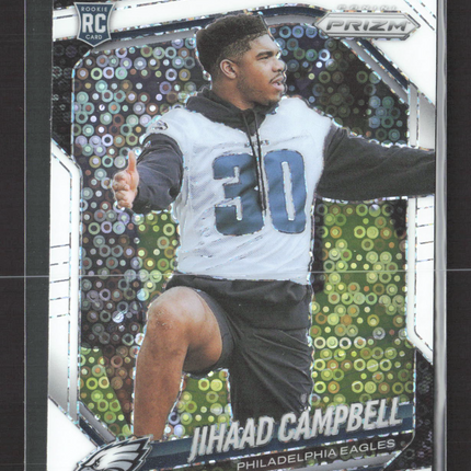 2025 Panini Prizm Football Jihaad Campbell #334 White disco RC