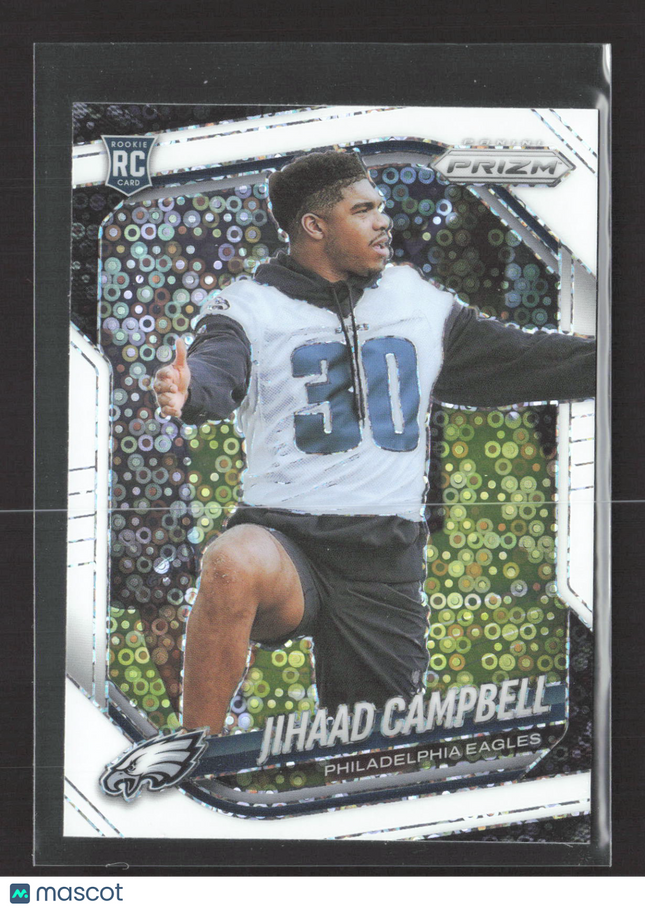 2025 Panini Prizm Football Jihaad Campbell #334 White disco RC