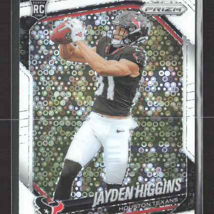 2025 Panini Prizm Jayden Higgins #376 White disco RC