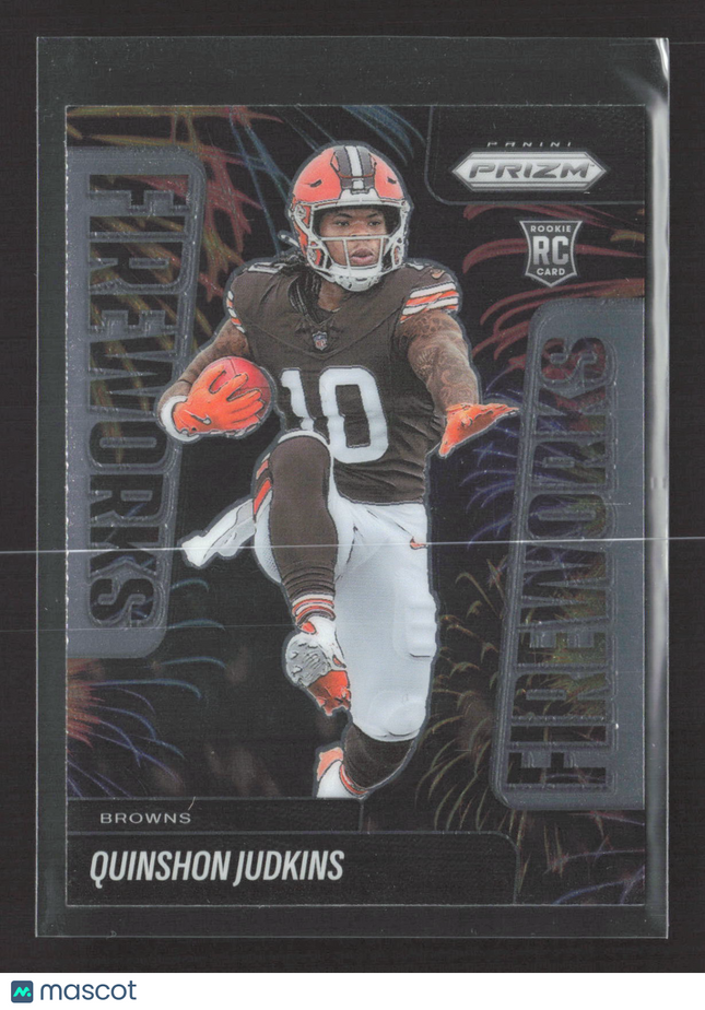 2025 Panini Prizm Football Fireworks Quinshon Judkins #19 RC