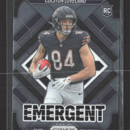 2025 Panini Prizm Emergent Colston Loveland #20 RC