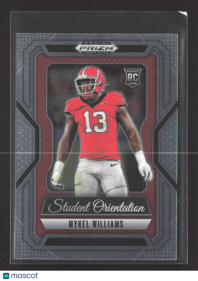 2025 Panini Prizm Draft Picks Student Orientation Mykel Williams #24 RC