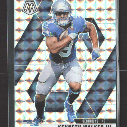 2025 Panini Mosaic Football Kenneth Walker III #149 Silver Prizm