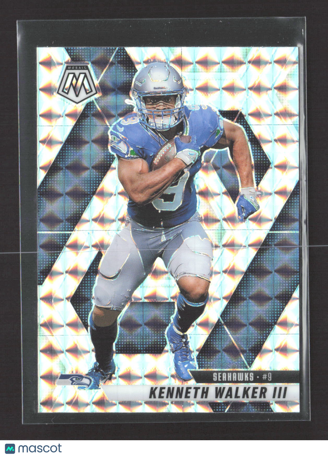2025 Panini Mosaic Football Kenneth Walker III #149 Silver Prizm